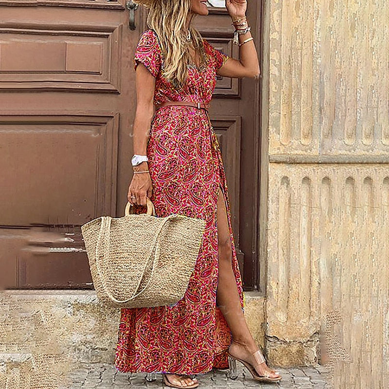 Sophie Luxe Boho Maxi Dress – Light & Elegance in One