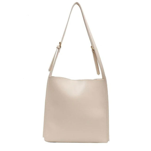 Yara's Luxe Minimalist Aesthetic Tote Bag - Comfortable and Spacious Vegan Leather Bag