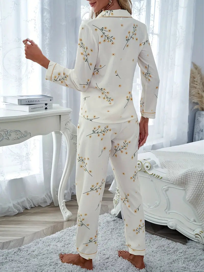 Amelie – Luxe Dames-Pyjamaset in Tijdloos Design