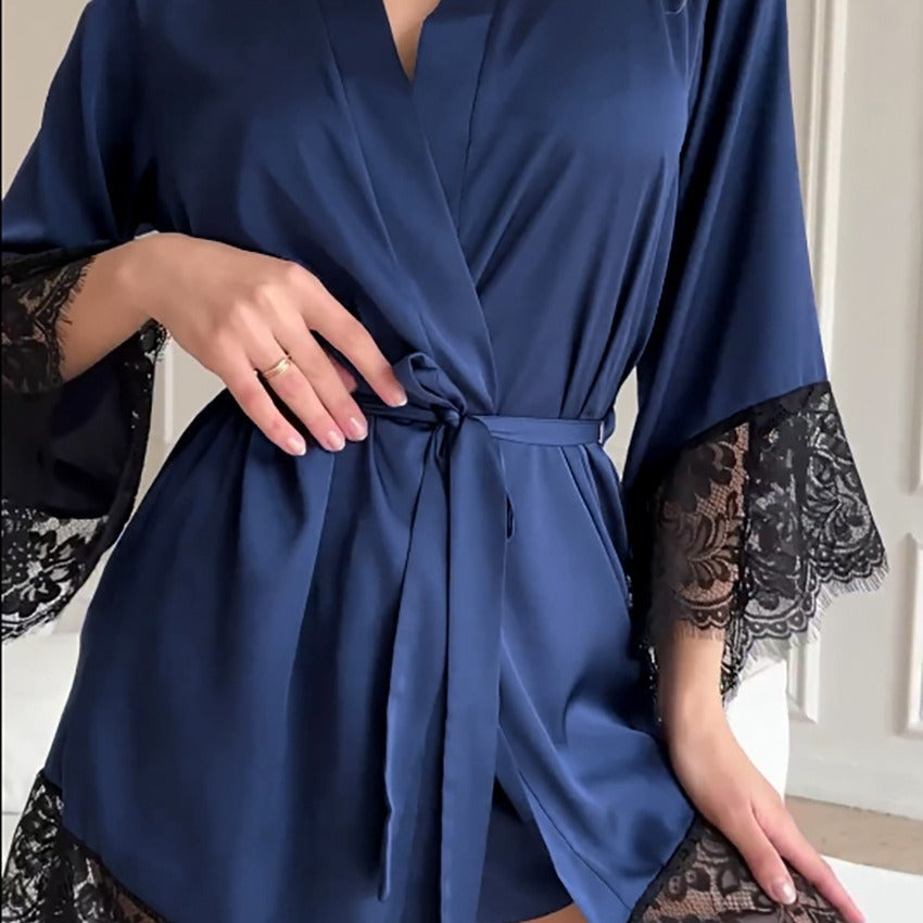 Eline Silky Satin Pajama Set