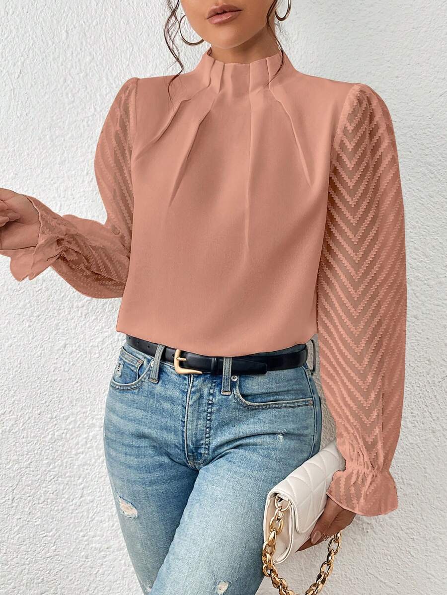 Victoria Elegante Chiffon Blouse – Luxe en Tijdloze Stijl