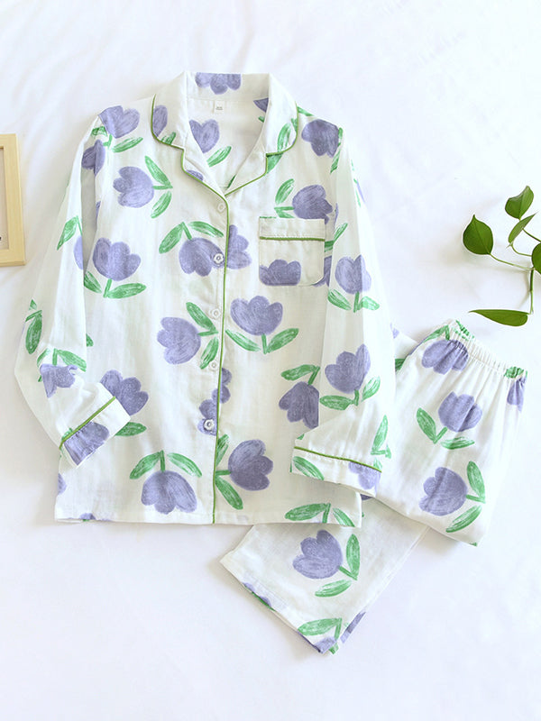 Julia Luxe Cotton Pajama Set (Long Sleeves)