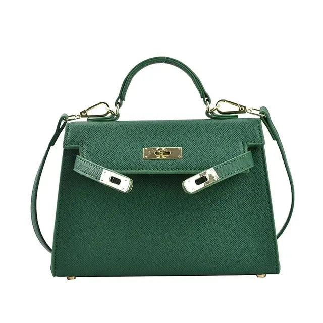 Camille Luxe Mini Handbag with Gold Closure