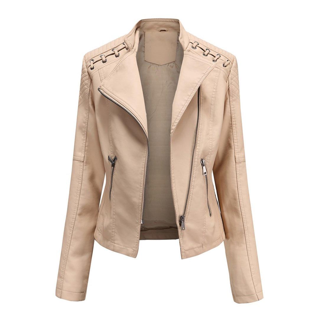 Celine - Luxe Leather Biker Jacket