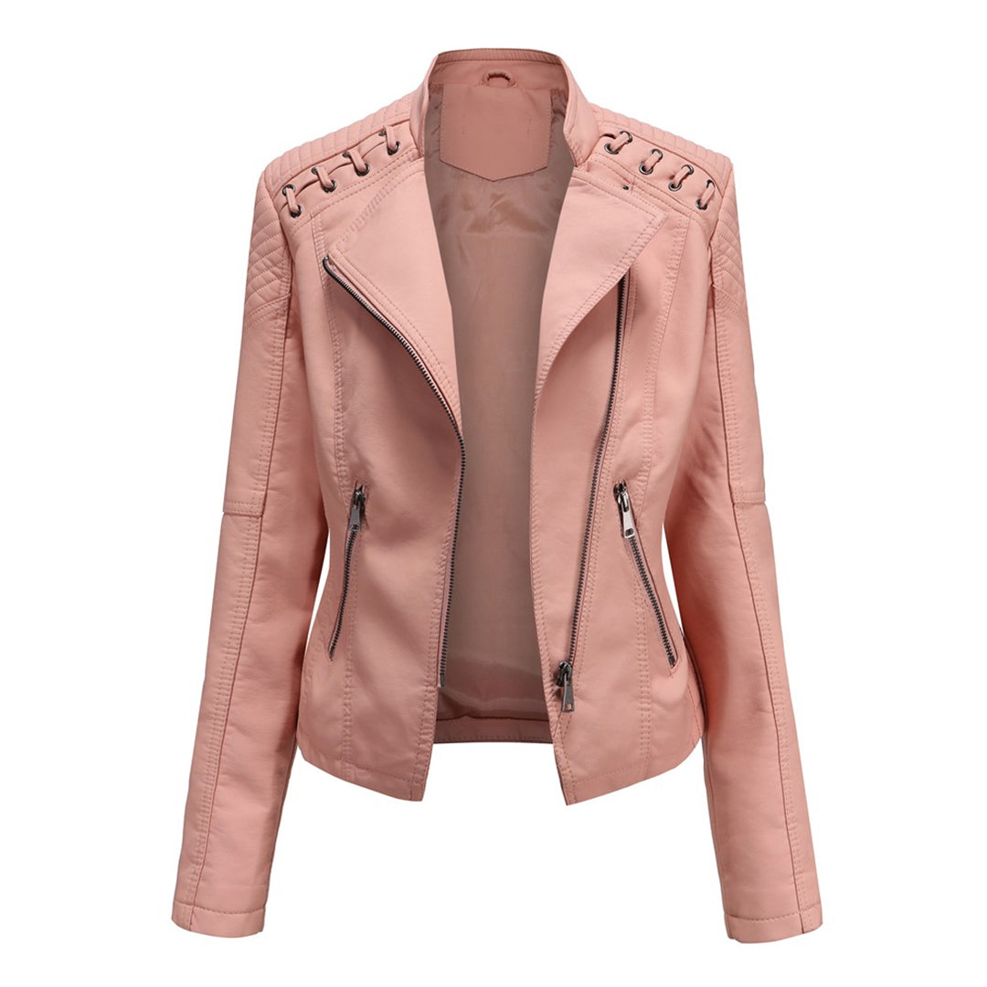 Celine - Luxe Leather Biker Jacket