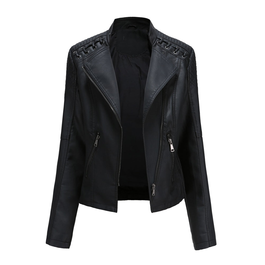 Celine - Luxe Leather Biker Jacket