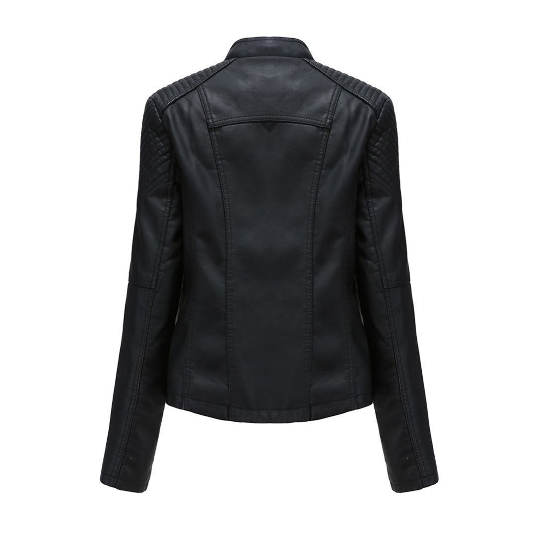 Celine - Luxe Leather Biker Jacket