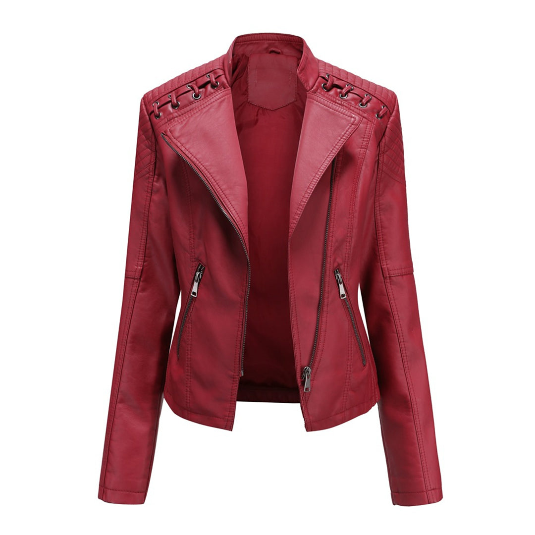 Celine - Luxe Leather Biker Jacket