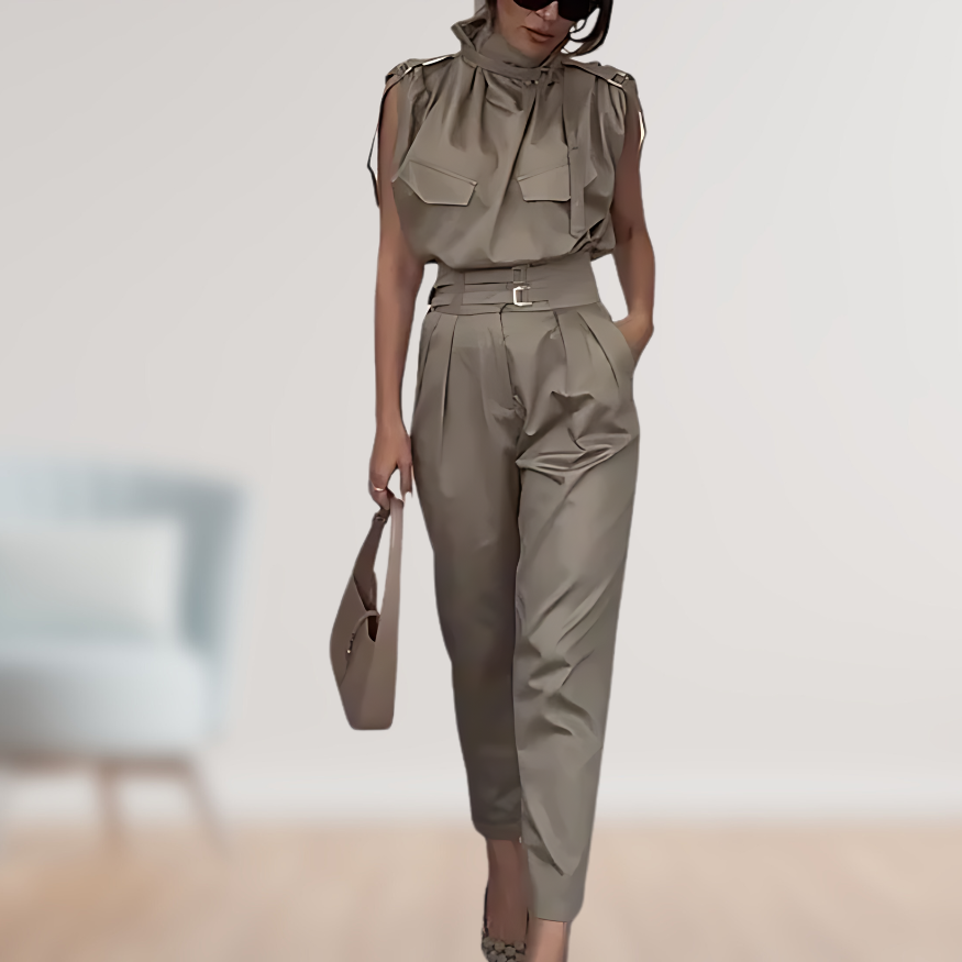 Sienna Elegante Mouwloze Jumpsuit – Stijlvol & Comfortabel
