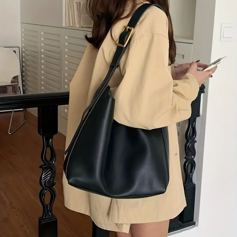 Louise Minimalist Leather Shoulder Bag