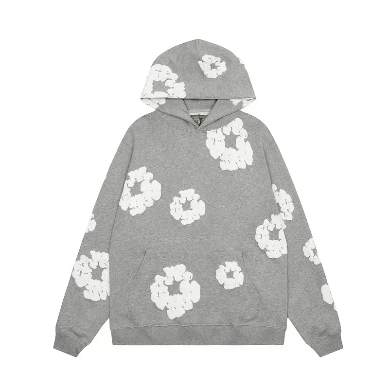 Livia Comfortable Hoodie with Floral Pattern