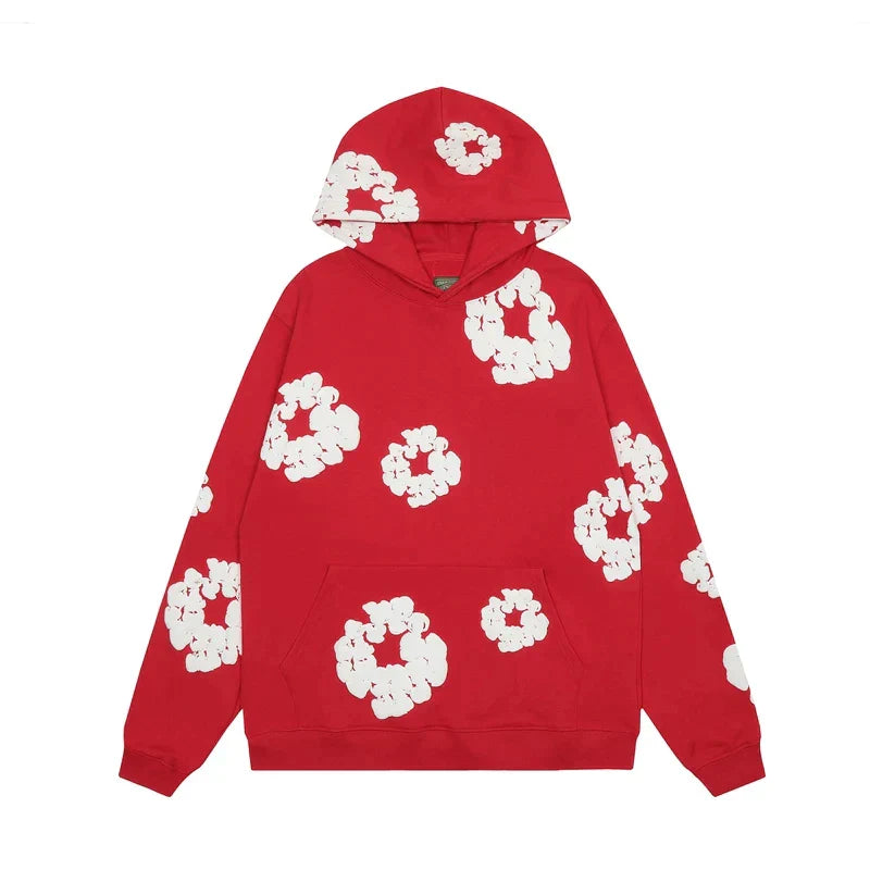 Livia Comfortable Hoodie with Floral Pattern