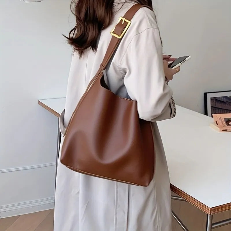 Louise Minimalist Leather Shoulder Bag