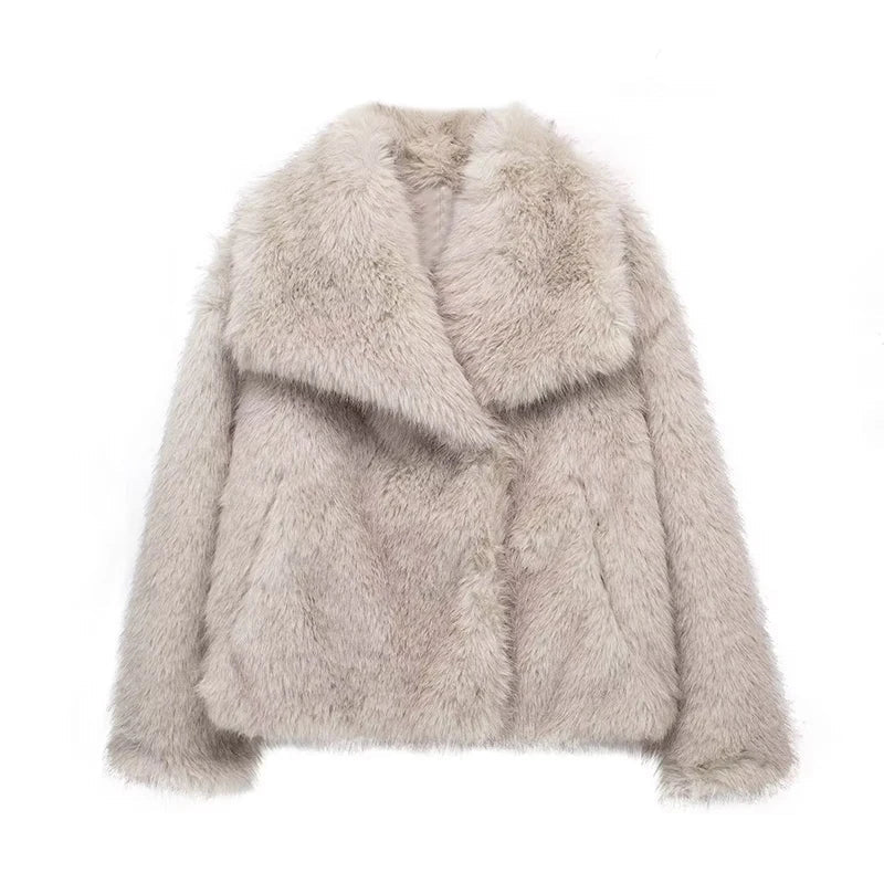 Sophia Vegan Faux Fur Jas