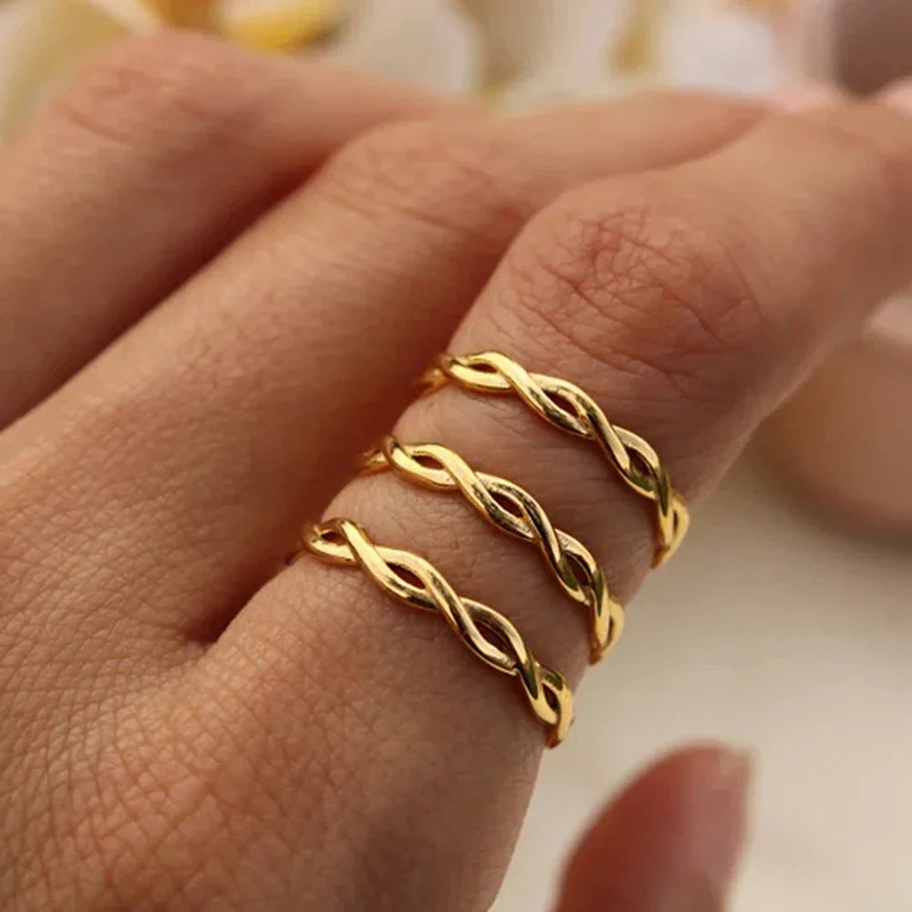 Braided Band Ring - Gold