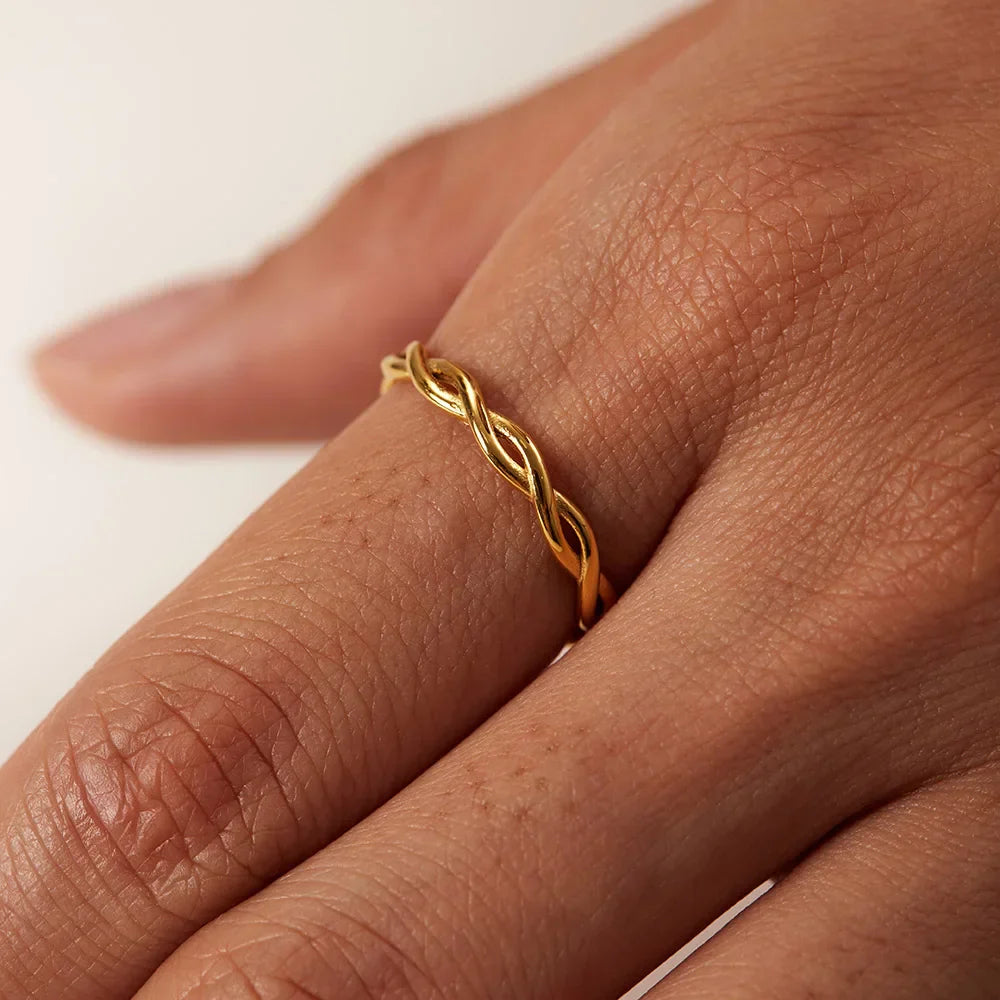 Braided Band Ring - Gold