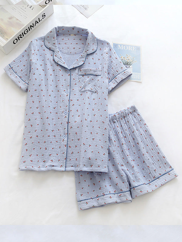 Lotte Kersenprint Katoenen Pyjama Set