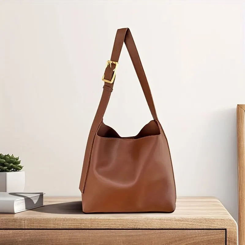 Louise Minimalist Leather Shoulder Bag