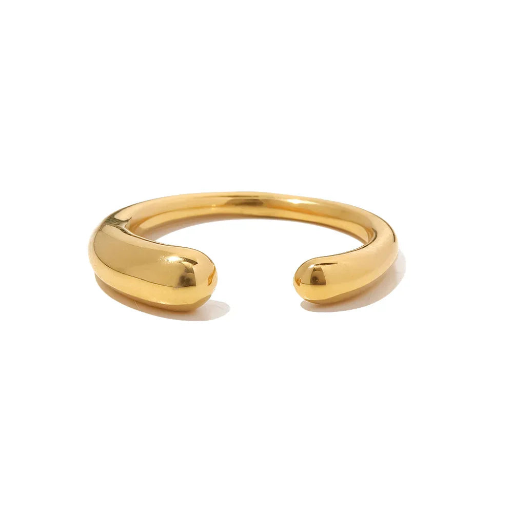 Open Spiral Ring - Gold