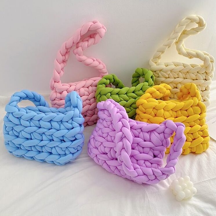 Iris Luxe Knitted Shoulder Bag