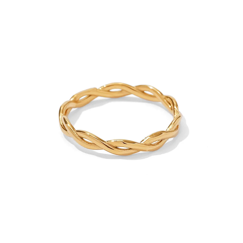 Braided Band Ring - Gold