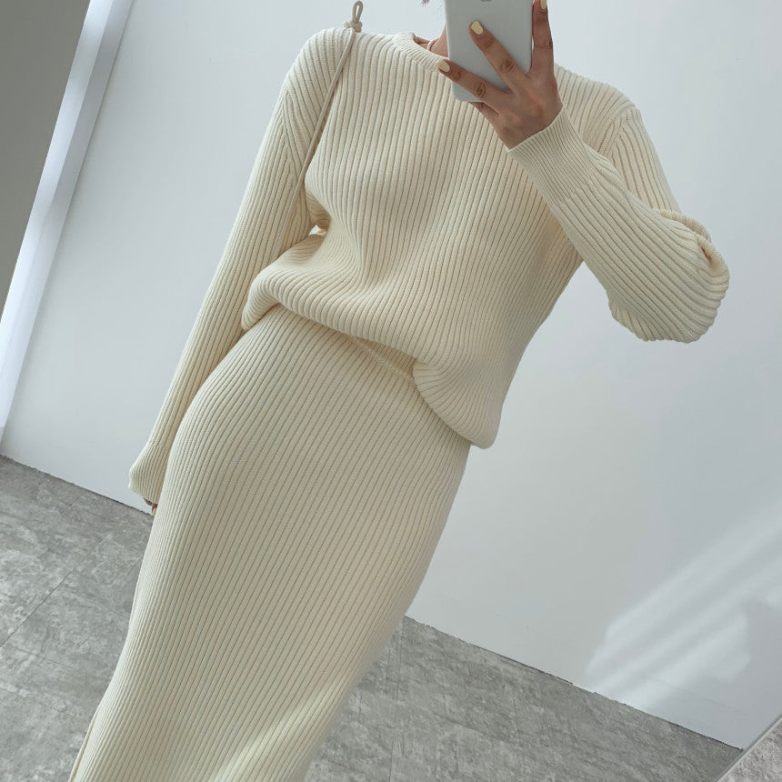 Stansie Luxe Two Piece Sweater Set - Chic & Elegant, Soft & Cozy Knitted Fabric