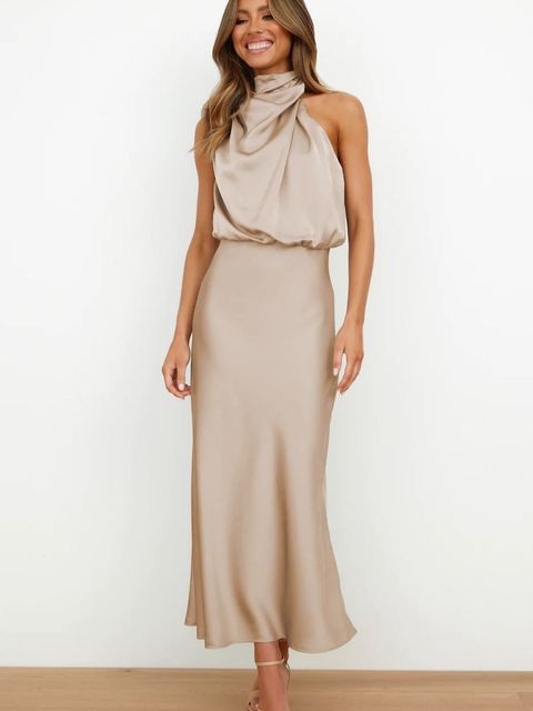 Sophia Elegant Soft Sleeveless Maxi Dress Ladies