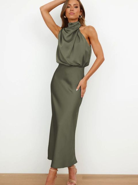 Sophia Elegant Soft Sleeveless Maxi Dress Ladies