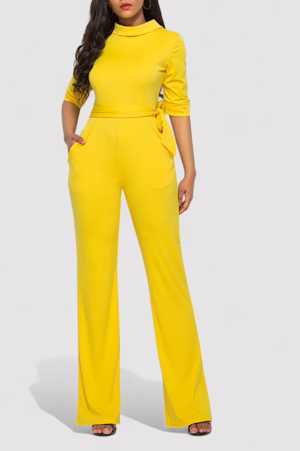 Isla Elegant Tie-Waist Jumpsuit