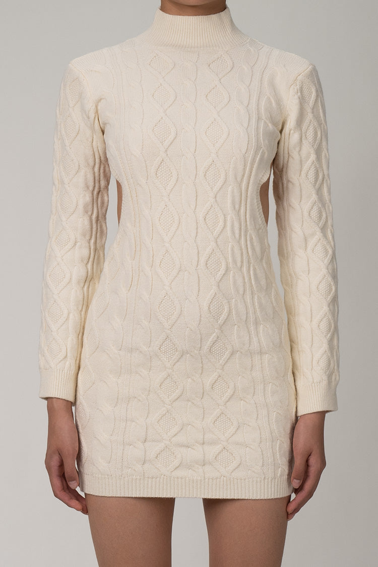 Celine Retro Knitted Sweater Dress