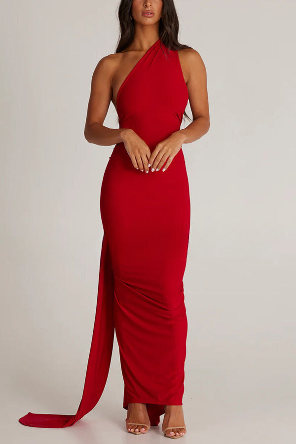 Emily Elegant Zachte Backless Maxi Jurk