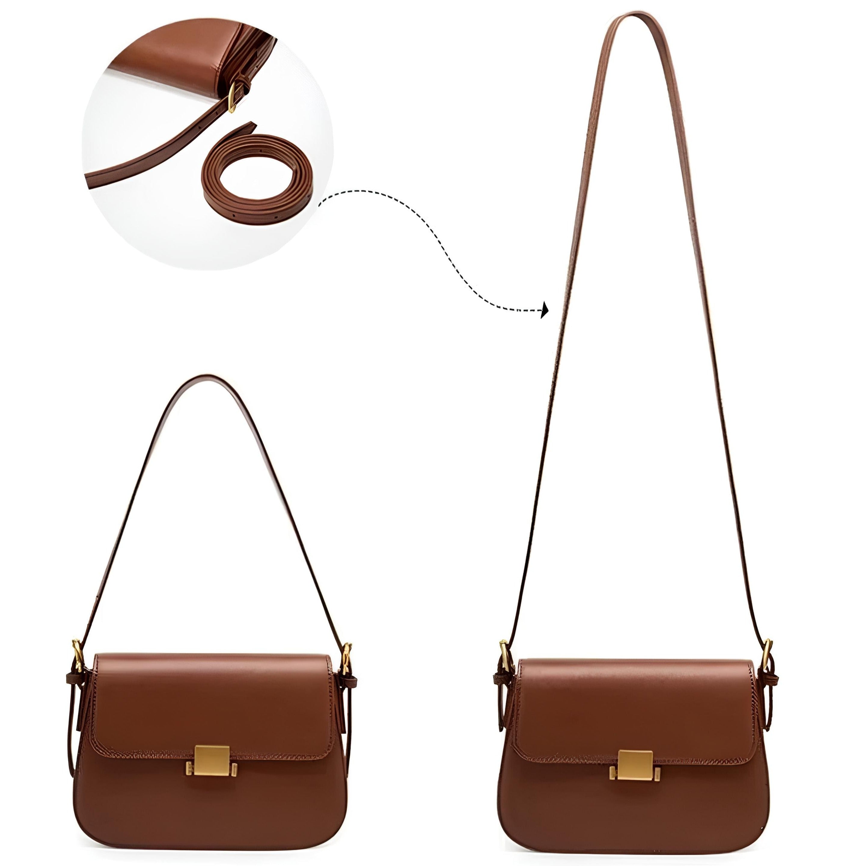 Zafira's Luxe Leather Crossbody Bag - An Elegant and Functional Fashion Jewel