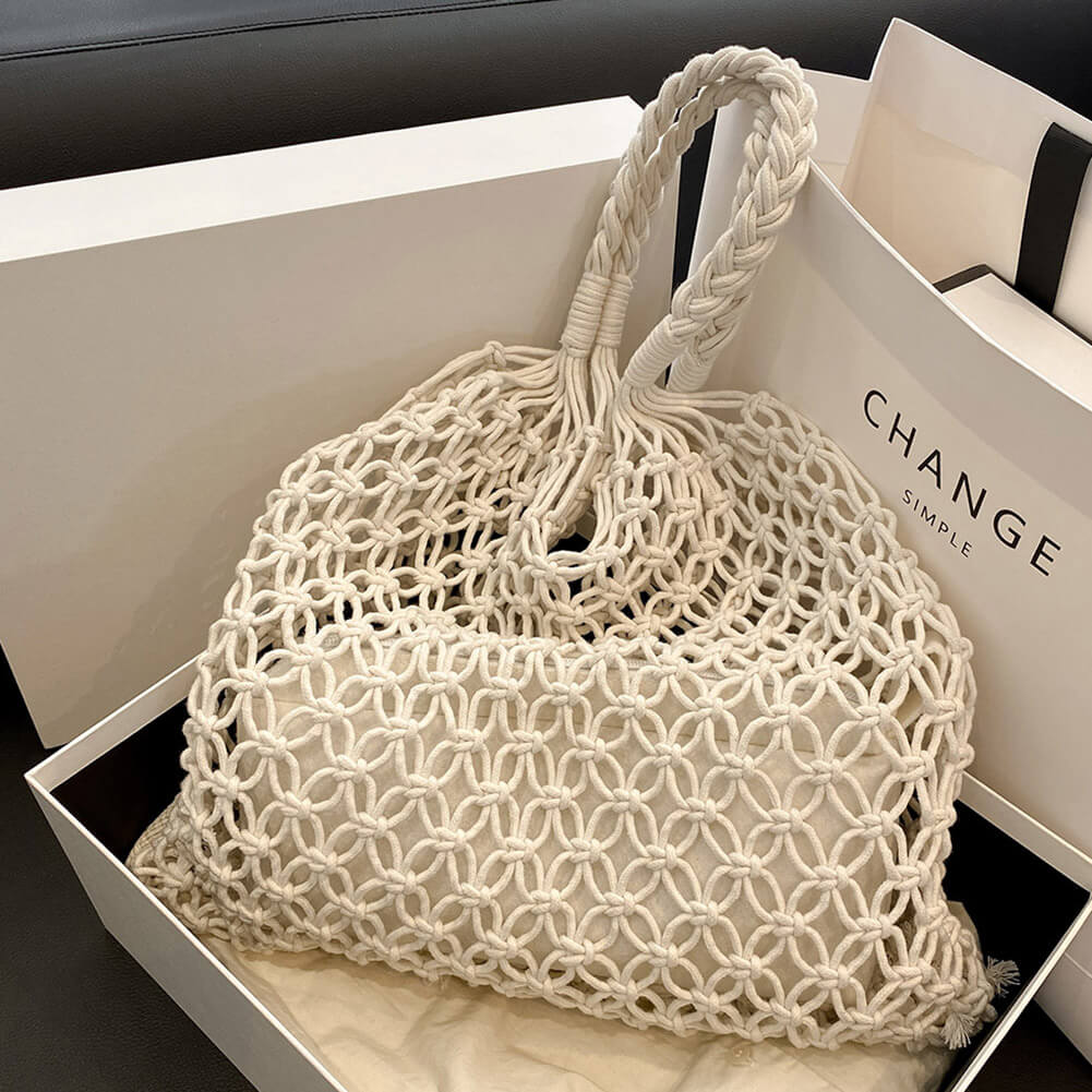 Amara Chic Crocheted Tote Bag