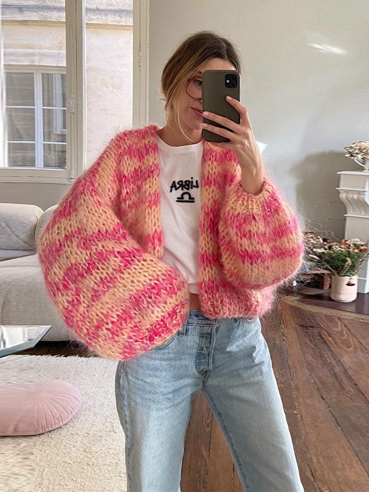 Sophie Comfortable Knitted Cardigan - Unique Design