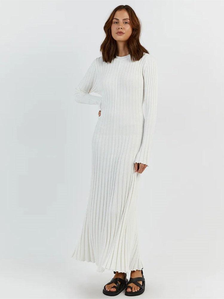 Isabelle Elegant Knitted Maxi Dress