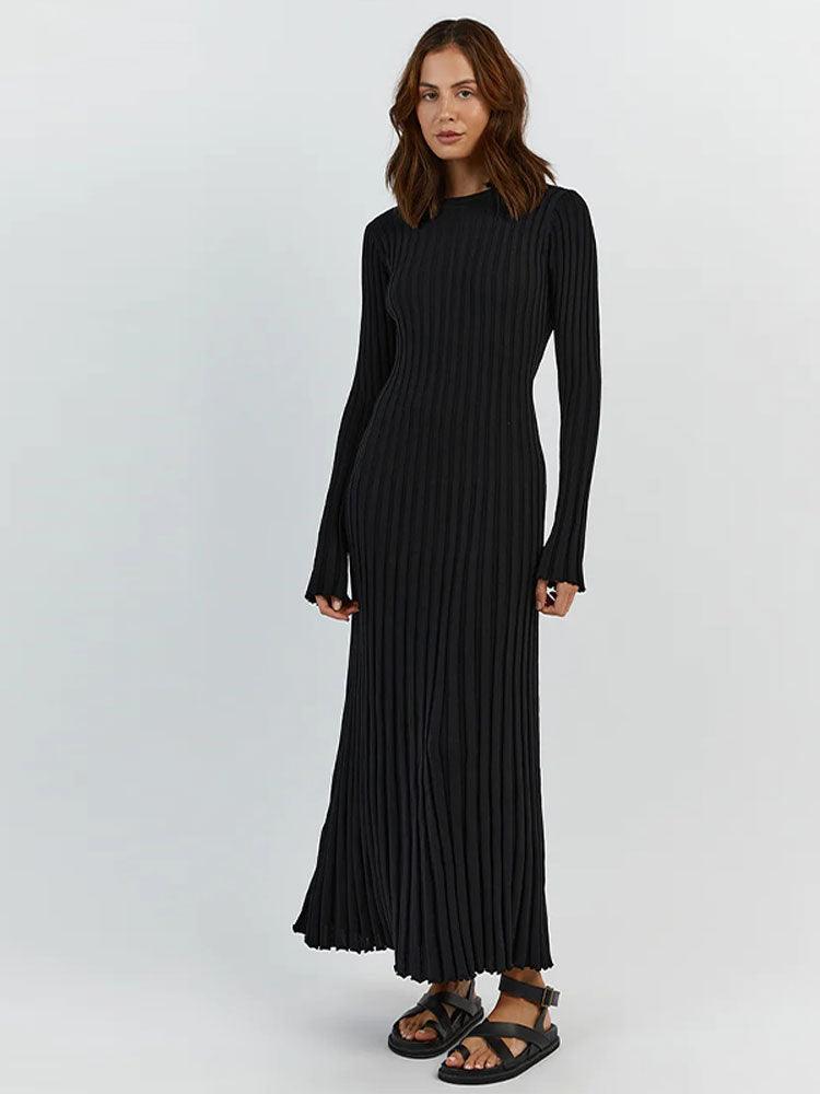 Isabelle Elegant Knitted Maxi Dress