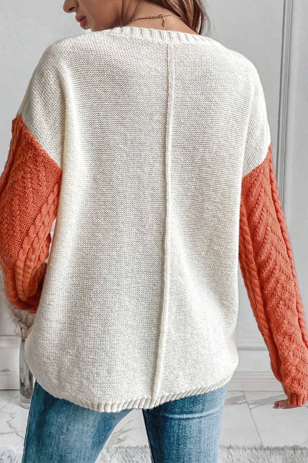 Vera Luxe Cable Knit Sweater