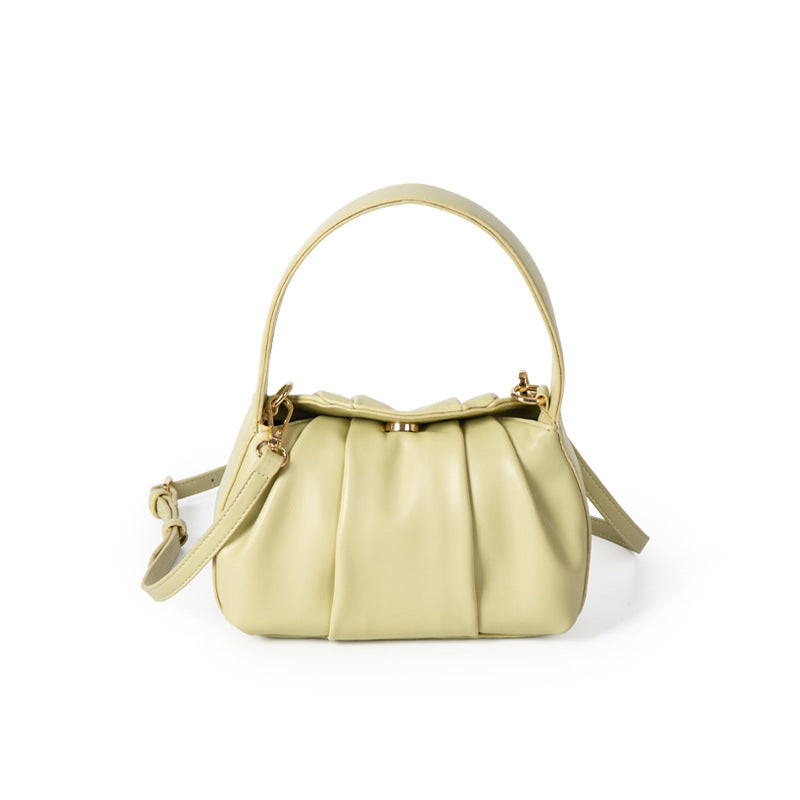 Sophie Luxe Mini Handbag - Elegant and Versatile Accessory with Unique Pleated Design