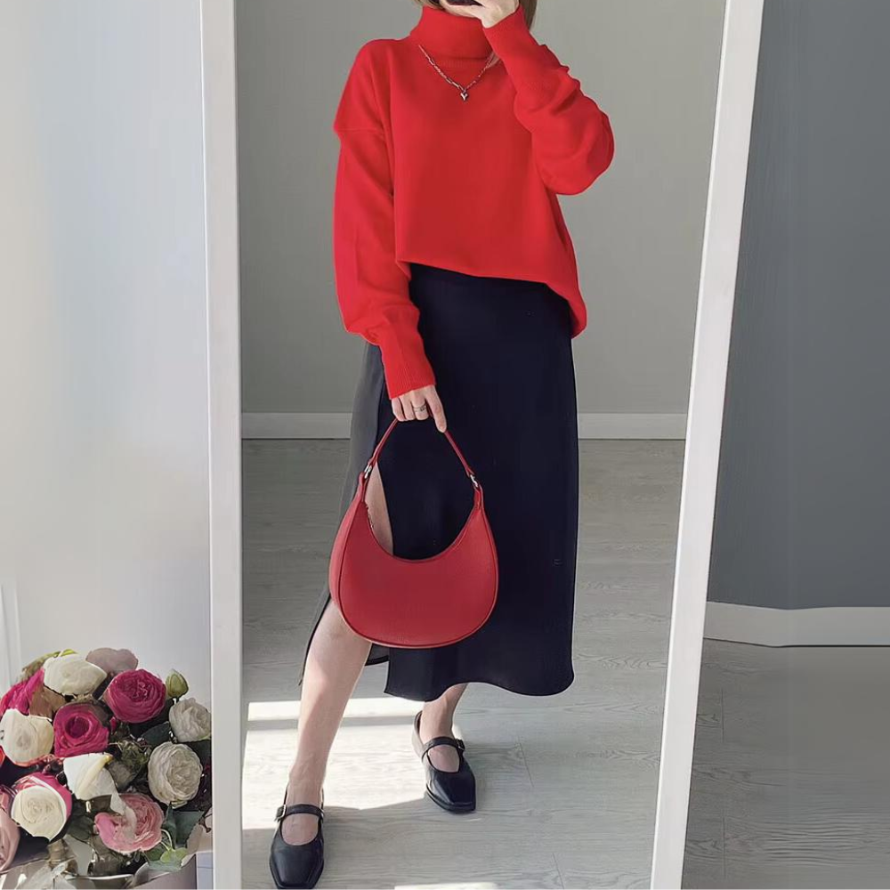 Eliana - Warme Turtleneck Sweater met Relaxte Pasvorm