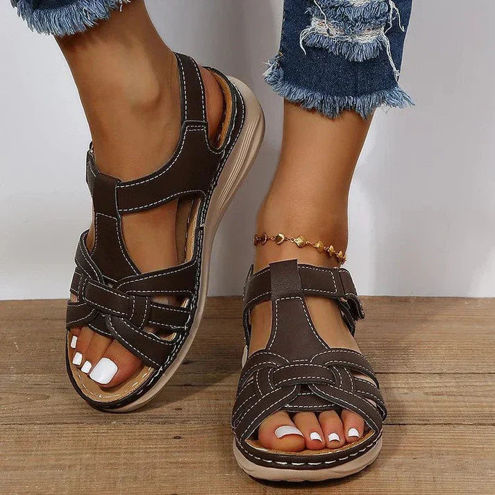 Isla Comfortabele Orthopedische Sandalen van Vintage Leer