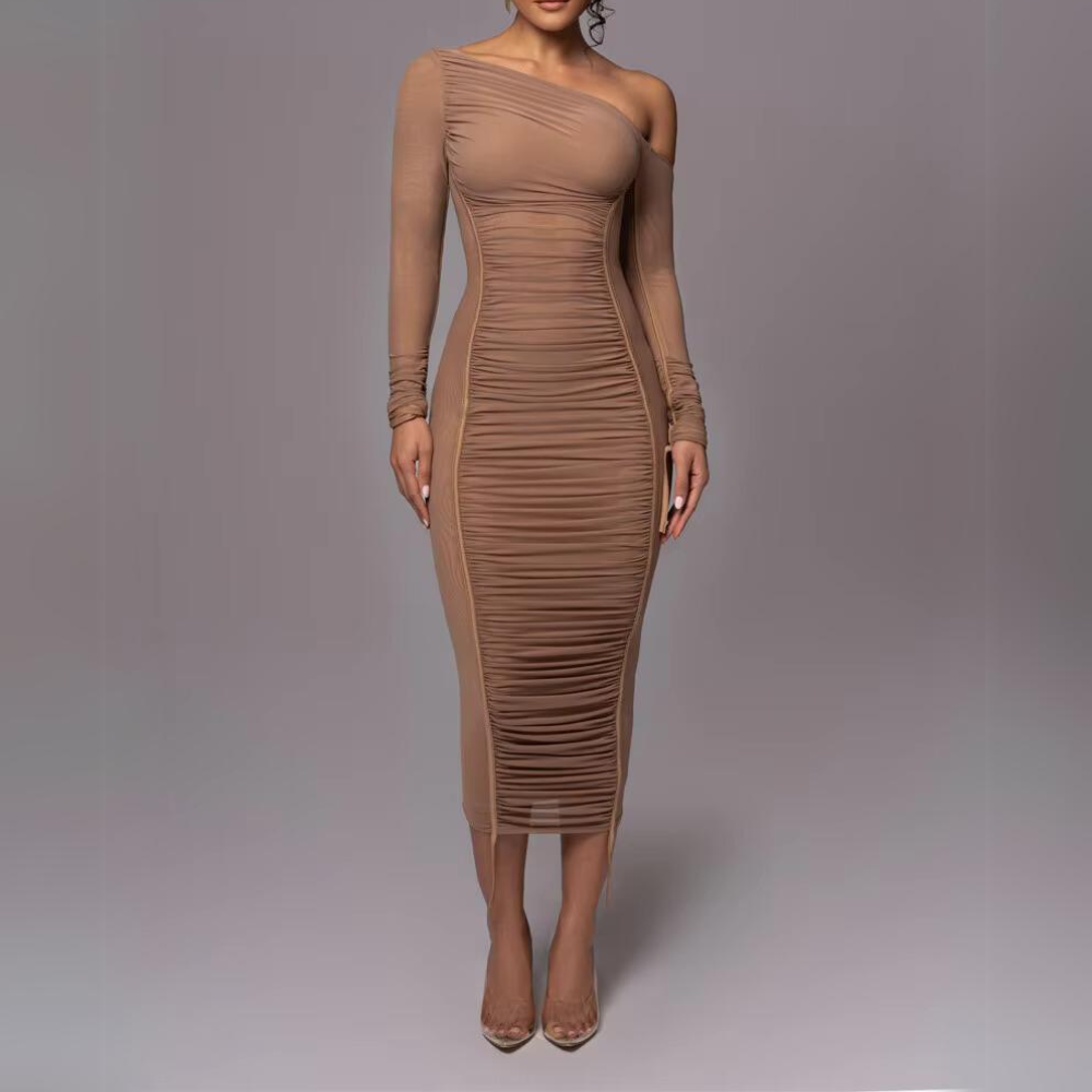 Gabrielle - Stylish Asymmetrical Midi Dress