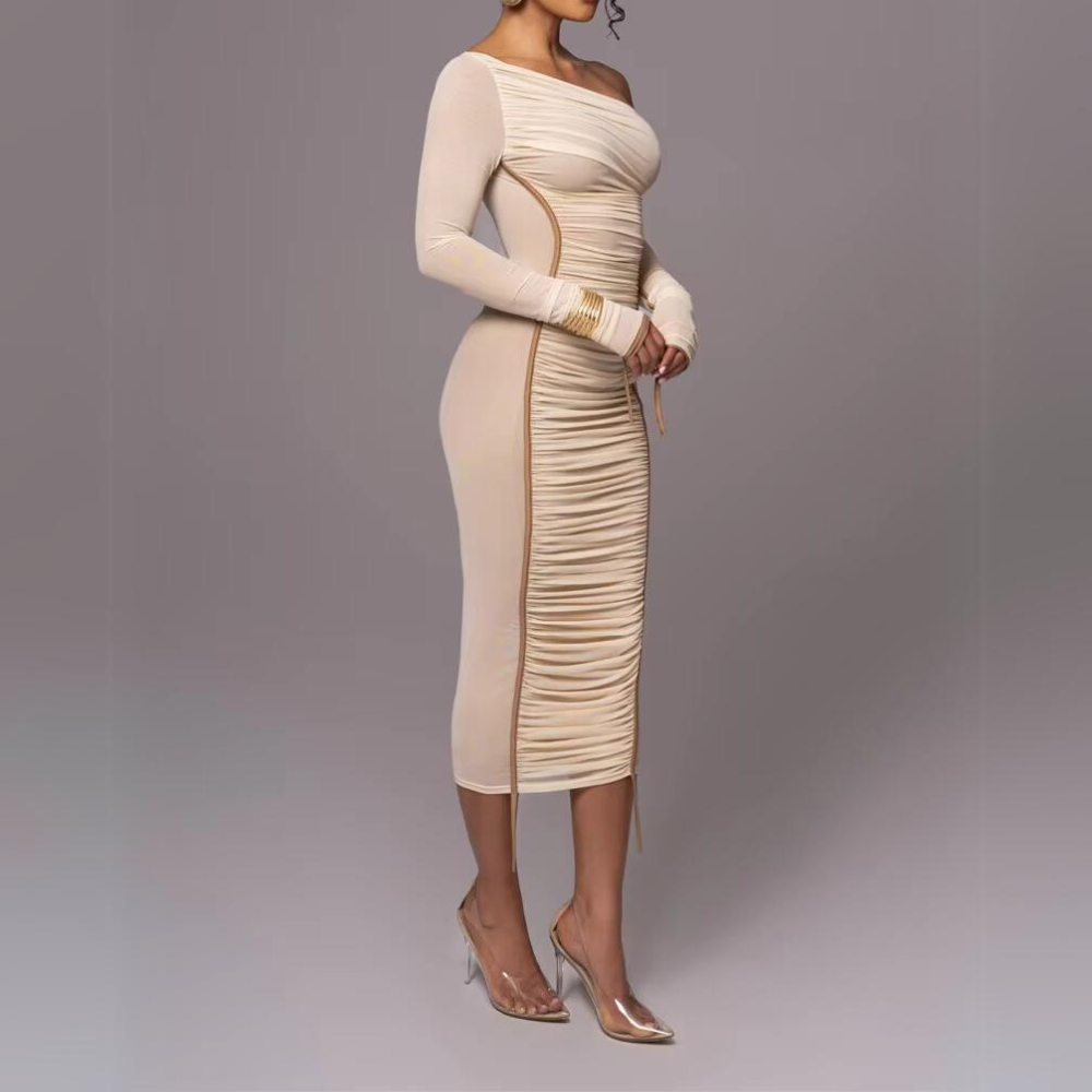 Gabrielle - Stylish Asymmetrical Midi Dress