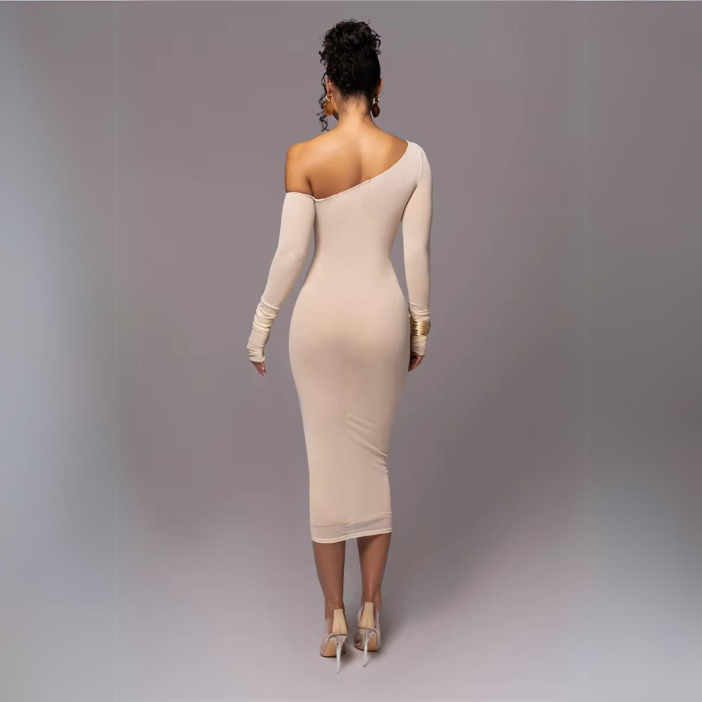 Gabrielle - Stylish Asymmetrical Midi Dress