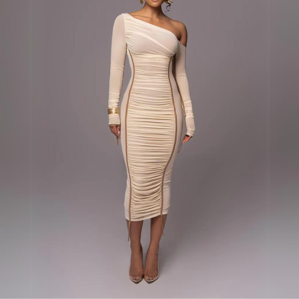 Gabrielle - Stylish Asymmetrical Midi Dress