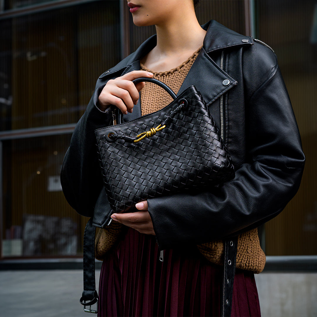 Elena – Luxe Braided Handbag