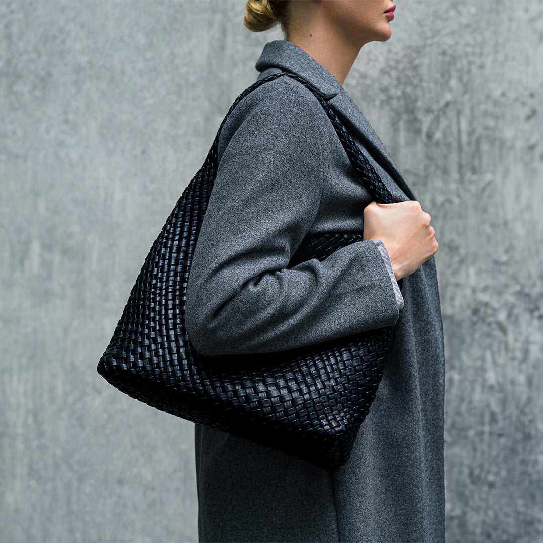 Elena Luxe Woven Handbag - Comfort and Style