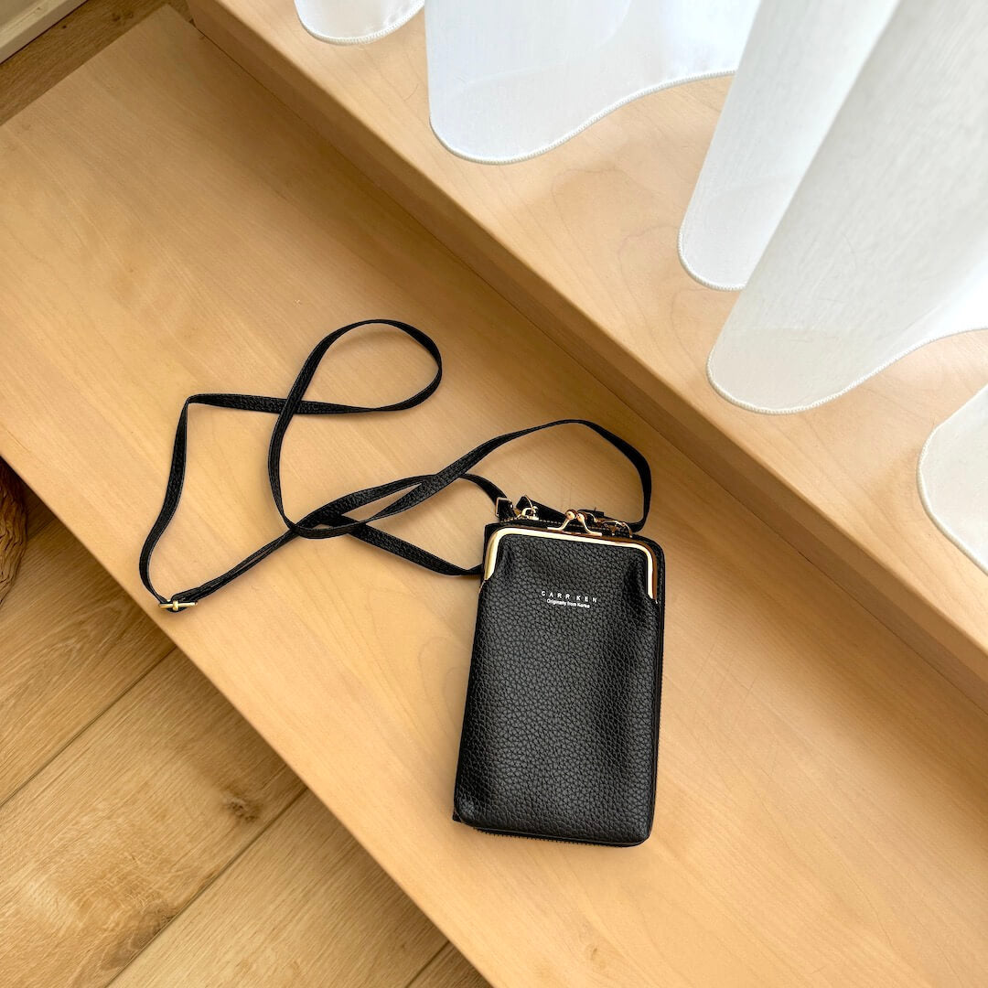 Mila Luxe Leather Phone Pouch - Stylish and Practical Accessory