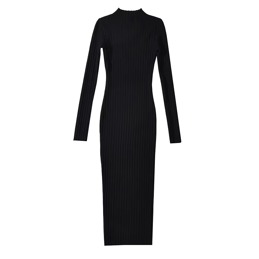 Sophie - Elegant Ribbed Midi Dress