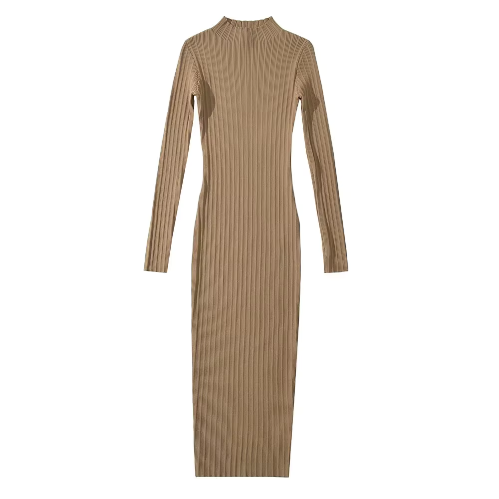 Sophie - Elegant Ribbed Midi Dress