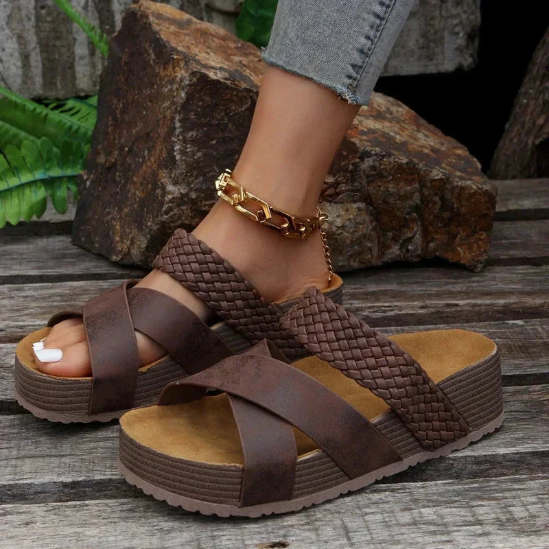 Flore Comfortabele Leren Sandalen – Ondersteunend en Luchtig voor Elke Zomeractiviteit
